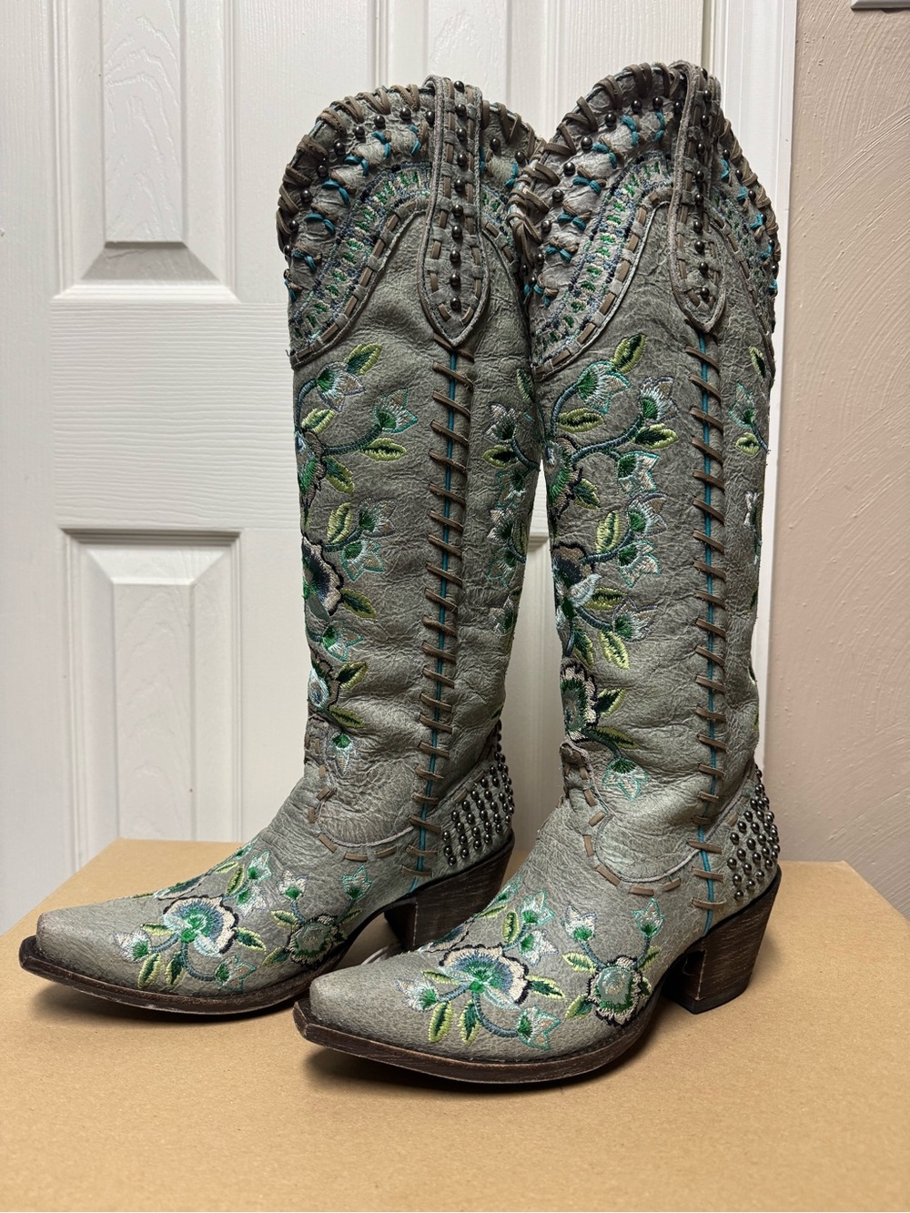 OLD GRINGO DOUBLE D RANCH Almost Famous Boot Vintage Ice -Sz 7.5 Like NEW IN BOX - Picture 9 of 13